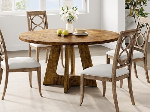 Round dining table set - round,